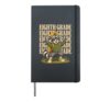 Funny Eighth Grade Teacher Raccoon Back to School Hardcover Journal, Black