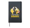 Funny Let's Go Bananas Party Bananas Singing Guitar Hardcover Journal, Black
