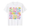 Funny Mahjong Love Playing Chinese Game Mahjong Beaded Tiles T-Shirt
