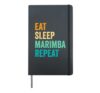 Funny Marimba Instrument Pun for a Marimba Player Hardcover Journal, Black