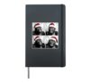 Funny Monkey Selfie Shirt Christmas Selfie Xmas Gorilla Meme Hardcover Journal, Black