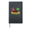Funny nudibranch slug Fun Hardcover Journal, Black