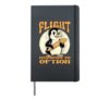 Funny Penguin Flight was Never an Option Sarcastic Humor Hardcover Journal, Black