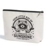 Funny Raccoon Makeup Bag for Women Travel Organizer Pouch Cosmetic Bags
