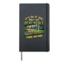 Funny Renewable Energy Wind Turbine Environmental Awareness Hardcover Journal, Black