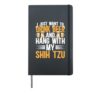 Funny Shih Tzu Dad Of A Shih Tzu Father Hardcover Journal, Black