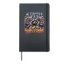 Funny Sixth Grade Cool Raccoon School Hardcover Journal, Black