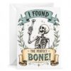 Funny Skeleton Greeting Card I the Perfect Unique Illustrated Note for Special Occasions