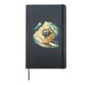 Funny Ski Bunny Bruh Skiing Ski downhill Snow rabbit meme Hardcover Journal, Black