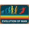 Funny Snowboard Progression Metal Sign Dude Wall Hanging 12x8 Inch