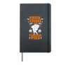 Funny Thanksgiving Thick Thighs And Pumpkin Pies Hardcover Journal, Black