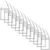 FUNOMOCYA 12pcs Reusable Dry Erase Pocket Sleeves Hanging File Folders Holder Pet Document Protectors with Effortless Portability and Hanging Desktop Storage for School and Travel