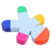 FUNOMOCYA 3pcs Cartoon Human Shaped Multi Highlighter Pens Plastic Fluorescent Marker with Vibrant Colors for Study Office and Creative Note Marking Cute Stationery Gift for Students