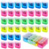 FunooFuno 1000 Pcs Pencil Sharpeners Bulk for Classroom 2 Holes Small Manual Pencil Sharpener with Lid for Colored Pencils Crayons School Office Supplies