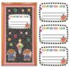 FunooFuno 3 Pcs Composition Book Classroom Decor Bulletin Board Trim 23.62 x 15.75 Inches Retro Classroom Decor for Schools Walls Windows Doors School First Day Porch Sign Decoration