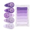 FunooFuno 44 Pack White Correction Tape Bulk, Retractable Correction Rollers with Smooth Covering, White Tapes for Office School Writing Supplies (Purple)