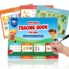 Fun Preschool Workbooks for Kids Age 3-5 - Reusable Dry Erase Tracing Books for Toddlers Ages 3-4 w Dry Erase Marker - 40+ Activities of ABC Letter, Number & Writing Practice for Preschool Learning