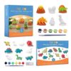 Funto Dinosaur Painting Adventure Bundle - 2D Magnetic & 3D Figurine Painting Kits for Kids
