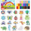 FUNZBO 13200 5mm Fuse Beads Kit - Fuse Beads Set with 20 pcs Special Shaped Pegboards, Home School Arts and Crafts Supplies for Kids, Birthday Gifts for Girls and Boys Age 5+ Years Old