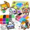 FUNZBO 15000 5mm Fuse Beads Kit - 18 Colors Fuse Beads Set with 5 Cat Patterns, Birthday Gifts for Kids, Home School Arts and Crafts Project, Art Decorations, Toys Gift Set for Girls and Boys Age 5+