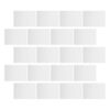 FUOYLOO 100 Sheets White Blank Removable Labels for Storage Bins 6x4 Inch Matte Self-Adhesive Paper Stickers with Versatile Adhesion and Oil Resistant Surface for Home and Office