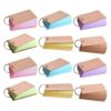 FUOYLOO Colored Index Cards Lightweight Paper Cards with Metal Ring 12pcs for Vocabulary Learning and Boost Attention, for Study Sessions and Home Use