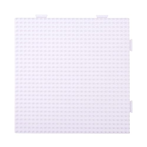 Fuse Bead Pegboard for 5mm Iron Bead Board, Large Square Perler Beads Board with Thread 52×52 Nails High Temperature Resistant Anti-scalding Splicing Art Projects for Teens and Adults (4, White)