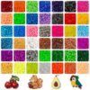 Fuse Beads Kit 22500 pcs, 42 Colors 5mm Melty Beads Set, Individually Wrapped Fuse Beads Refill for DIY Crafts, Keychains, Coasters, Bracelets & 3D Projects
