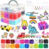 Fuse Beads Kit for Kids-11000 Beads,20 Colors 5mm Fuse Beads Set with Storage Box, Ironing Papers,Pegboards Booklet and Accessories,DIY Art Craft Toys Gifts for Girls & Boys Age 5+ Birthday Christmas