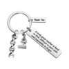 FUSTMW Science Teacher Gifts Keychain Thank You Gift for Chemistry Biology Physics Teachers Appreciation Gifts Scientist Gift (silver)