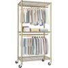 FUTASSI P1 Medium Heavy-Duty Portable Closet, 30" W x 14" D x 76" H, Gold