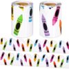 Fuutreo 52.5 ft Bulletin Board Border Decorations 2 Rolls Rainbow Crayon Pencil Border Trim for Back to School Classroom Chalkboard Blackboard Wall Window Door Decor Teacher DIY Supply
