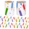 Fuutreo 52.5 ft Bulletin Board Border Decorations 2 Rolls Rainbow Crayon Pencil Border Trim for Back to School Classroom Chalkboard Blackboard Wall Window Door Decor Teacher DIY Supply(Pencil White)