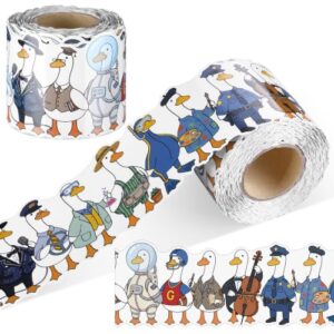 Fuutreo 65 ft Silly Goose Bulletin Board Borders Profession Uniforms Borders for Bulletin Board Classroom Whiteboard Trim for Back to School Classroom Library Chalkboard Wall Decor