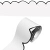 Fuutreo 67.3 ft Bulletin Board Border Roll Decorations Back to School Bulletin Board Decor Trim for Library Classroom Office Chalkboard Kindergarten Elementary Home Wall Party (Wave,White Black)