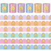 Fuutreo 6 Roll 197 ft Pastel Smile Face Bulletin Board Borders Checkerboard Scalloped Wavy Classroom Border Trim Decoration for Back to School Chalkboard Door Wall Decor