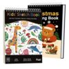 Fuxi Christmas Coloring Books for Ages 8-12, 60 Sheets (73lb/120gsm) Blank Sketchbook + 50 Designs Blank Coloring Book, Coloring Supplies & Art Supplies.