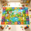 FUYEUN Kids Playroom Rug, Soft & Non-Slip ABC Educational Play Mat 3x5