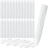 Fuyoooo 24 Pcs White Jumbo Crayons Bulk Single Color Giant Crayons, Non-toxic, Washable, Unbreakable, No Mess, Easy-grip for Safe Coloring Gifts Arts and Crafts Essentials