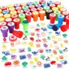 Fuyoooo 50 Pcs Teacher Stamps for Classroom Self Inking Reward Stamps for Kids Colorful Motivational Classroom Stamper for Students Homework School Carnival Prizes and Teacher Supplies, 50 Designs