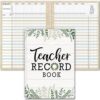 Fuyoooo Farmhouse Teacher Record Book Teacher Grade Books 2026-2027 Spiral Bound Record Planner 2026 Class Grade Book Office Favors for Classroom Attendance Decoration Double Sided