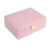 FUZYXIH Luxurious Jewelry Storage Box Multipurpose Jewelry Storage Chest with Large Glasses and Spacious Compartments Practical Box with Multiple Compartments