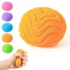 Fuzz Ball Squishy Stress Ball, Slow Rising Memory Foam, Soft Fidget for Anxiety Relief, Adults Anxiety Stress Relief, Party Favors Gift for Adult (Orange) ﻿