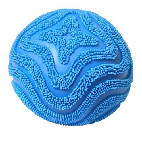 Fuzz Ball Squishy Stress Ball,Soft Slow-Rise Sensory Fidget Toy for Adults, Calming Squeeze Ball for Anxiety Relief, Hand Flexibility & Focus Enhancement (Blue)