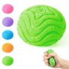 Fuzz Squishy Stress Ball, Soft Fidget Toy for Anxiety Relief, Sensory Squishy Ball (Green)