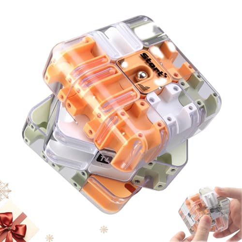 FWUNYVN Large 3D Labyrinth Cube Puzzle Maze, Educational Engaging Brain Teaser Toy, Spatial Cognition Brain Training, Cultivate Logical Thinking, Improve Concentration Game Gift for Adults(Colorful)