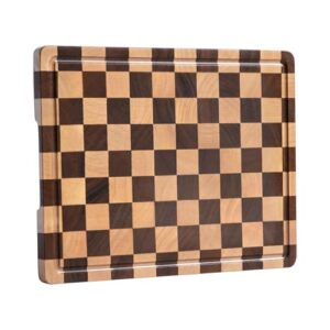 FYCTIO Checkerboard Cutting Boards for Kitchen,End Grain, 14" X 11" X 0.8"