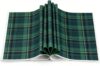 FYSUIMU 100 Pcs Green Blue Plaid Wax Paper Vintage Tartan Deli Wrap Paper Waterproof Oil-Proof Basket Liners for Food Sandwich Picnic Kitchen Bear Baby Shower Birthday Party Supplies