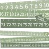 FYSUIMU Sage Green Number Line Bulletin Board Borders -20 to 120