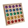 FytStycale 25 Pieces Acrylic Gem Blocks Stackable Multicolor Cube Blocks Light-Catching Acrylic Gem Cubes for Kindergarten